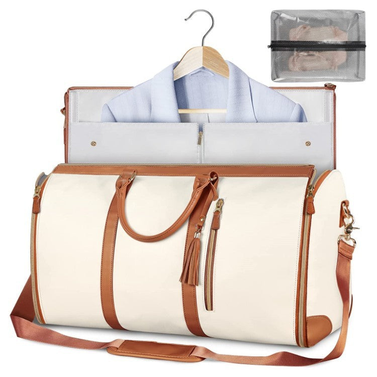 Large-Capacity Foldable Travel Duffle Bag – Waterproof Handbag & Garment Suit Tote for Clothes & Trips