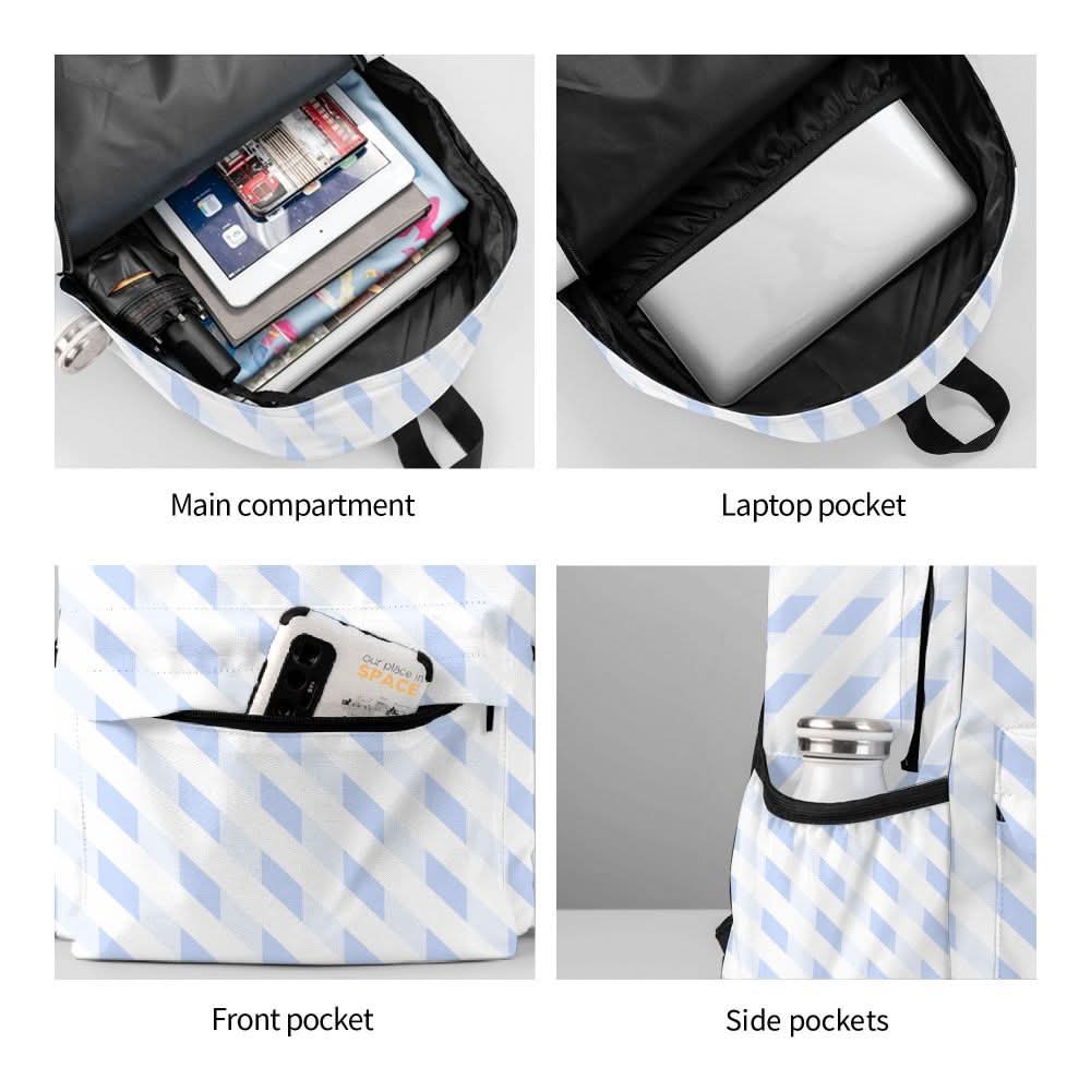 Sac à dos de voyage noir grande capacité et léger