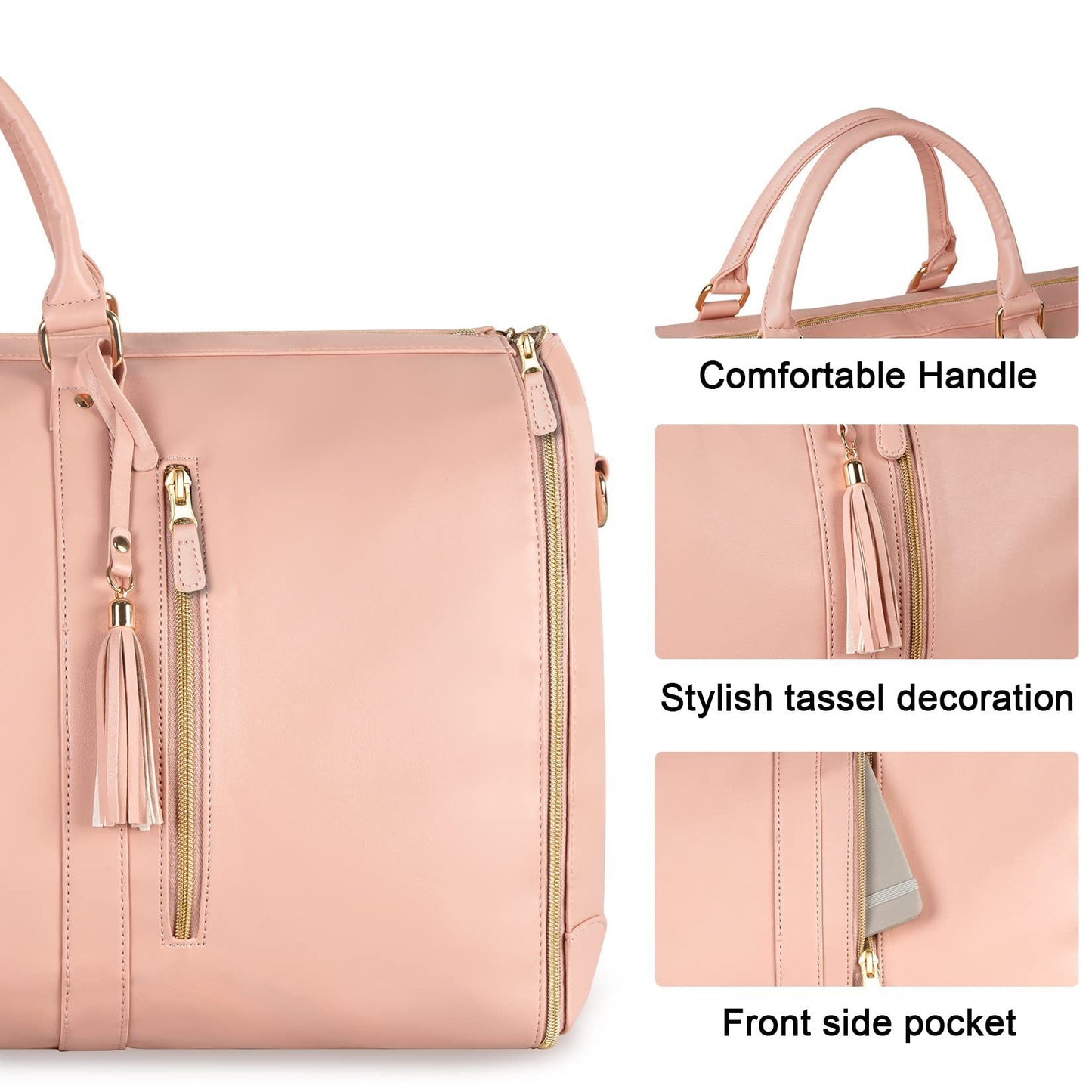 Large-Capacity Foldable Travel Duffle Bag – Waterproof Handbag & Garment Suit Tote for Clothes & Trips