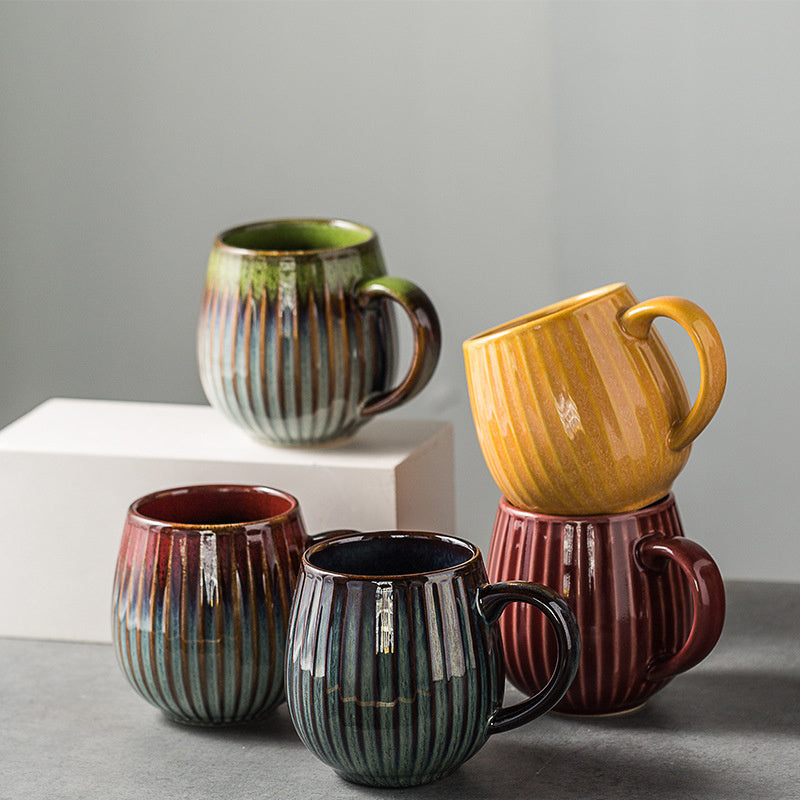 Creative Kiln-glazed Vertical Mug With Handle
