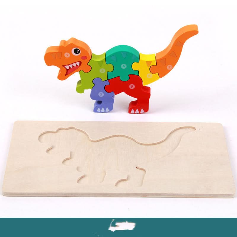 Jouets éducatifs pour enfants en bois tridimensionnels Montessori
