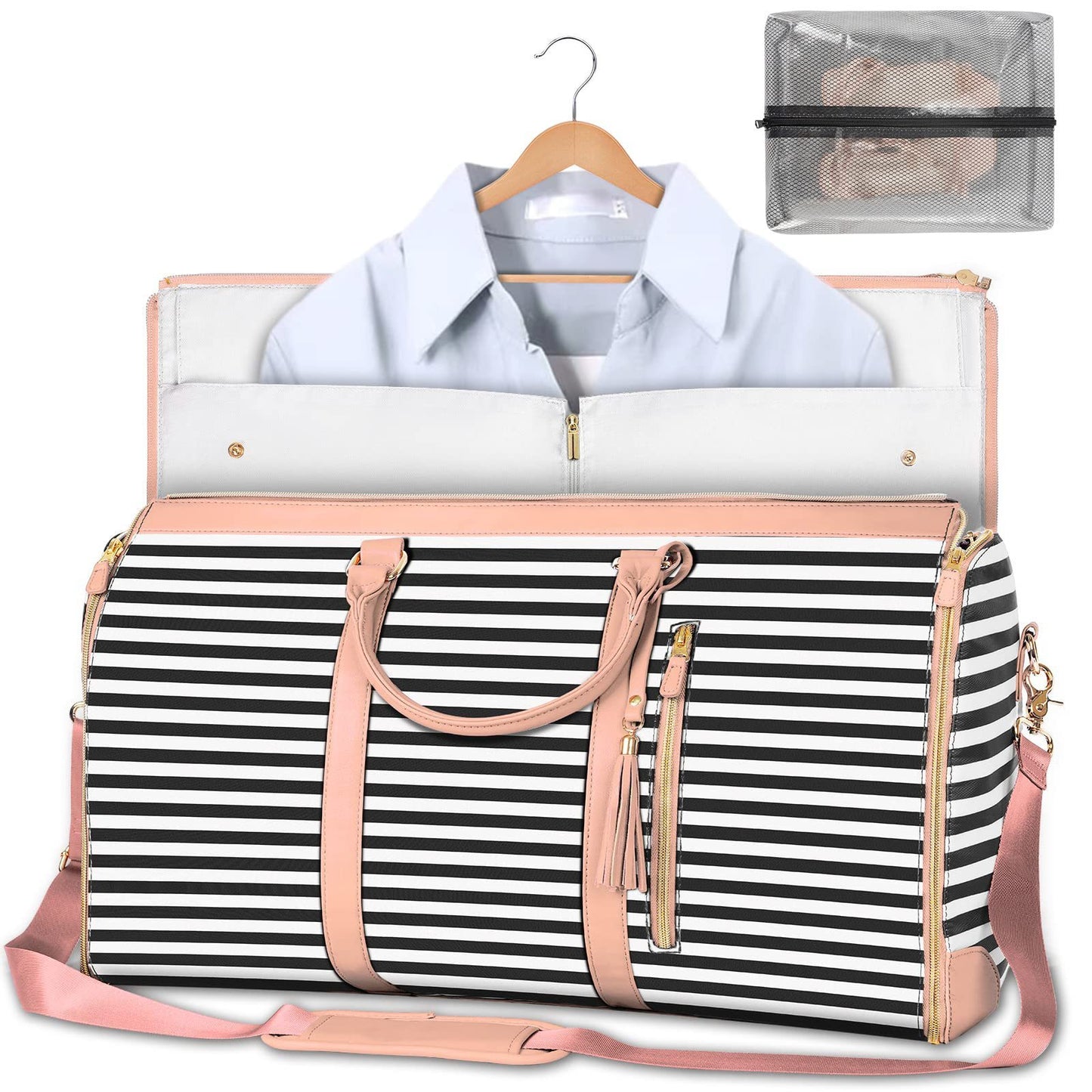 Large-Capacity Foldable Travel Duffle Bag – Waterproof Handbag & Garment Suit Tote for Clothes & Trips