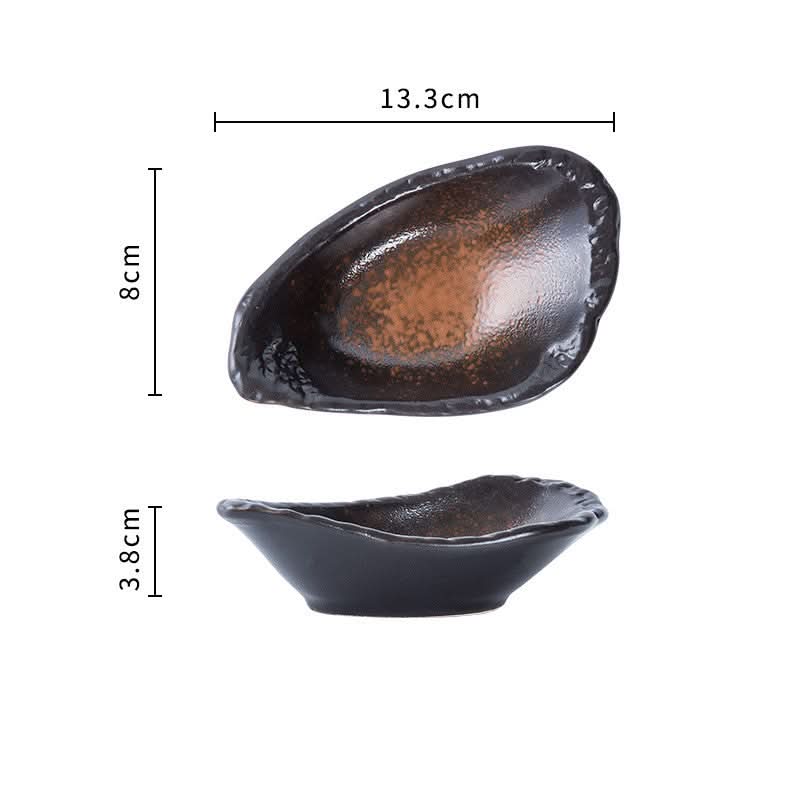 Assaisonnement pour la maison, plat en céramique pour sauce soja