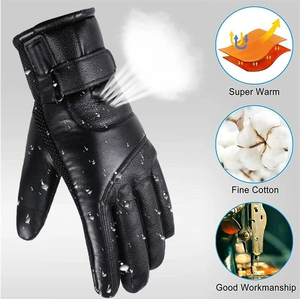 USB Heated Gloves for Men & Women – Thermal Winter Gloves for Skiing, Snow, Cold Weather – Touchscreen & Windproof