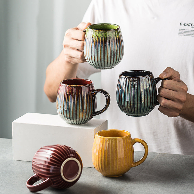 Creative Kiln-glazed Vertical Mug With Handle