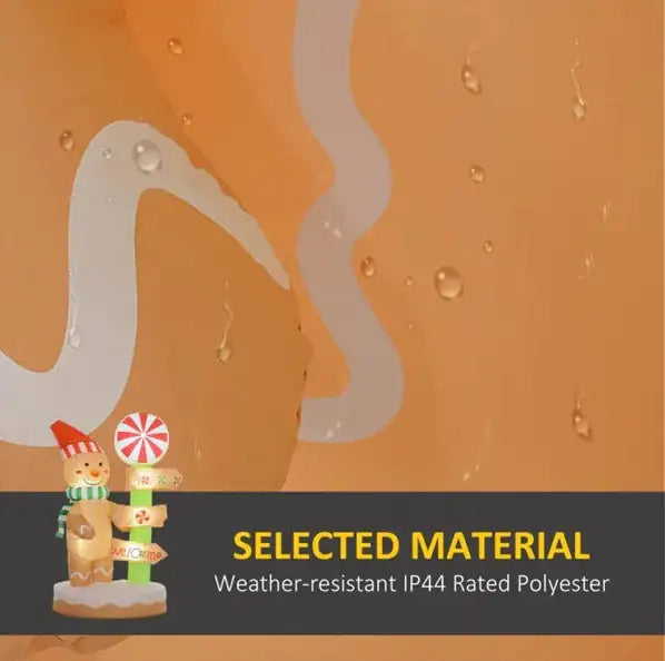 Twinkle Night Gingerbread Inflatable