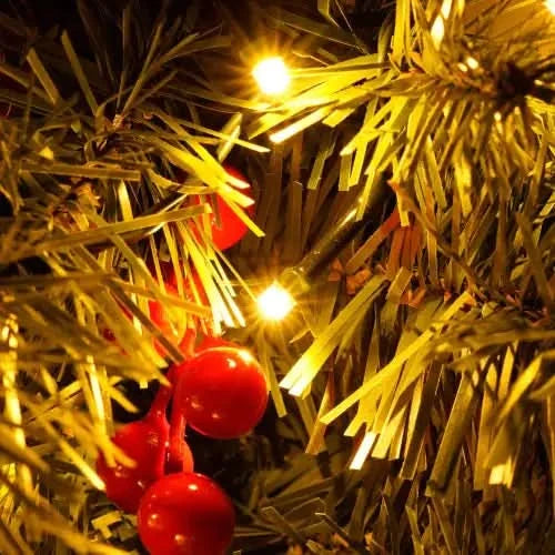 Sapin de Noël artificiel pré-illuminé, ensemble de 4 pièces