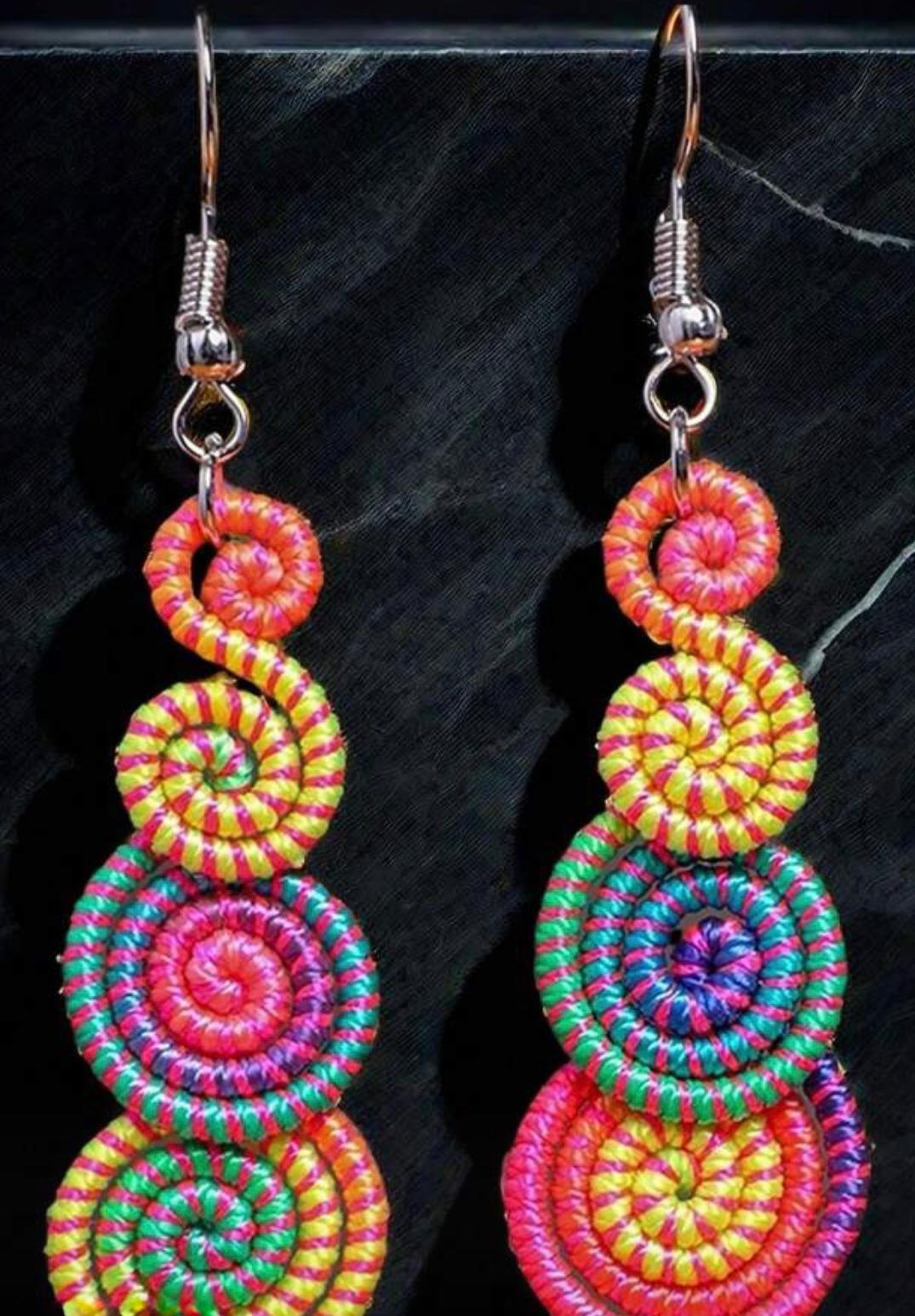 Long Retro Handmade Drop Earrings