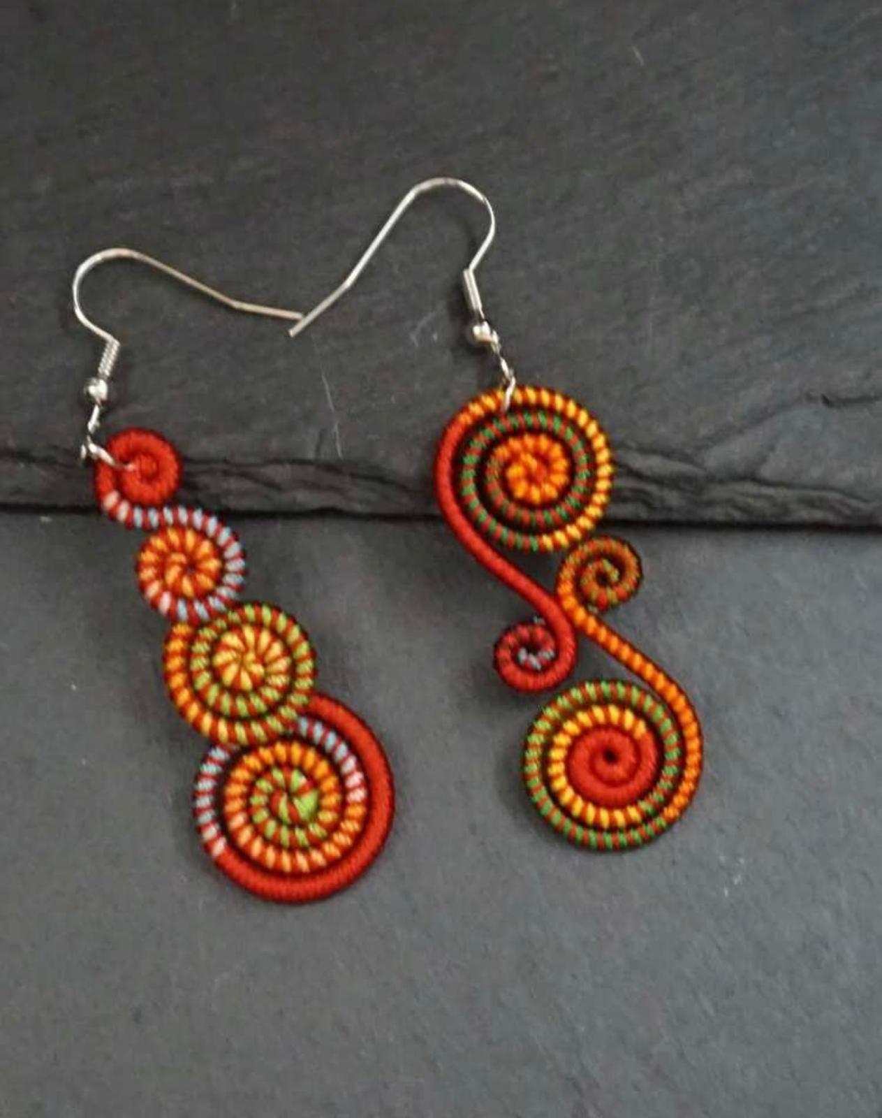 Asymmetric Handmade Drop Earrings