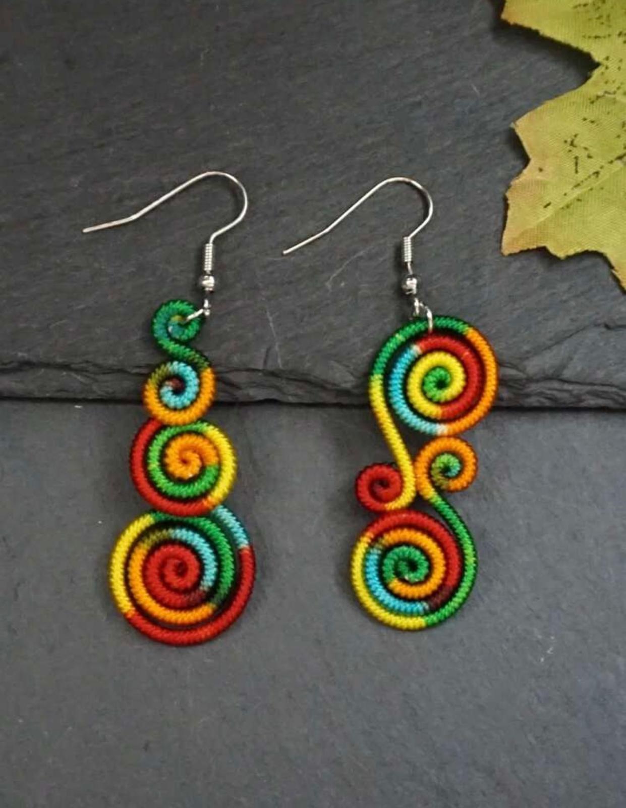 Asymmetric Handmade Drop Earrings
