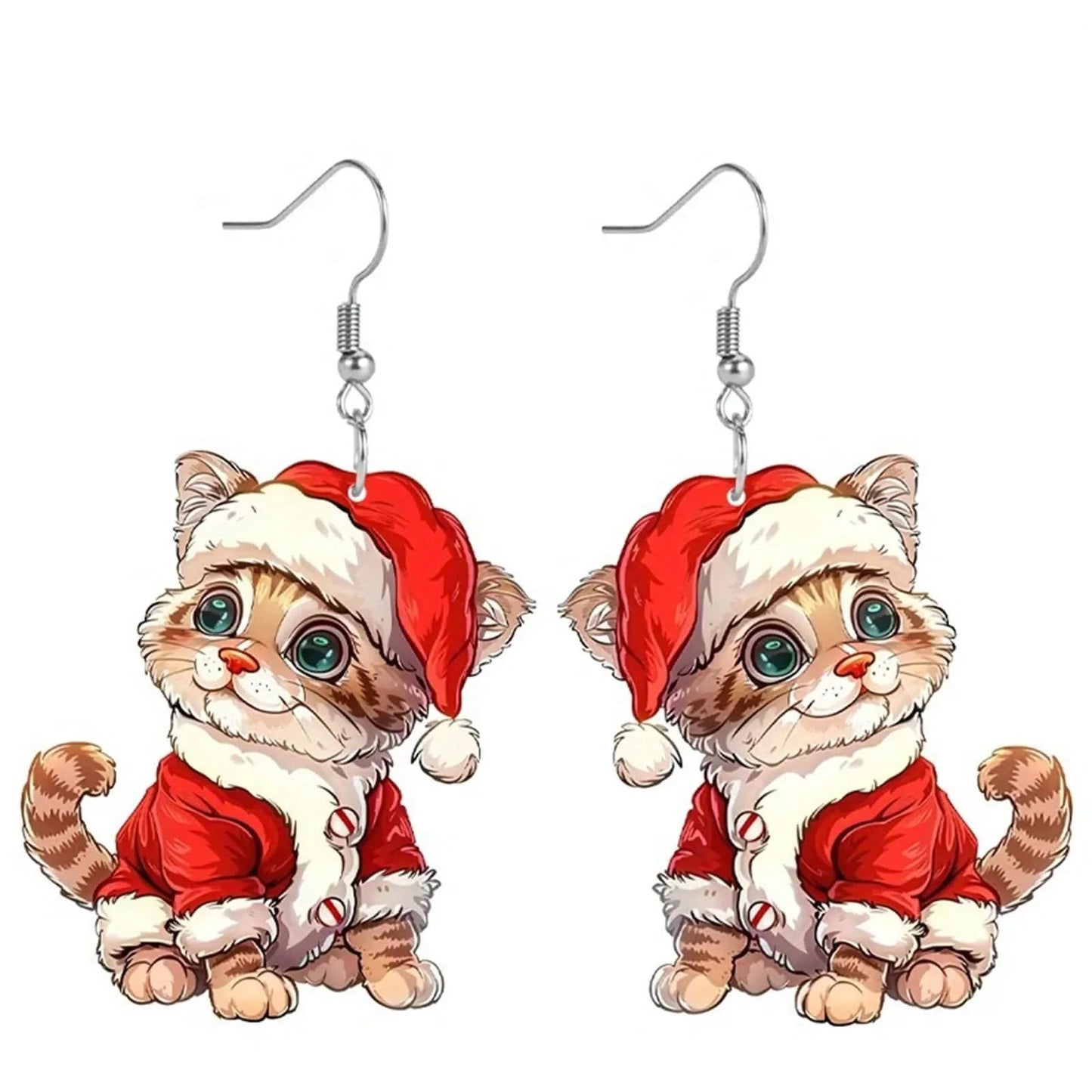 Boucles d'oreilles de Noël pour femmes - Boucles d'oreilles pendantes de Noël - Boucles d'oreilles flocons de neige, bonhommes de neige et sapins - Bijoux pour femmes - Idée cadeau de Noël