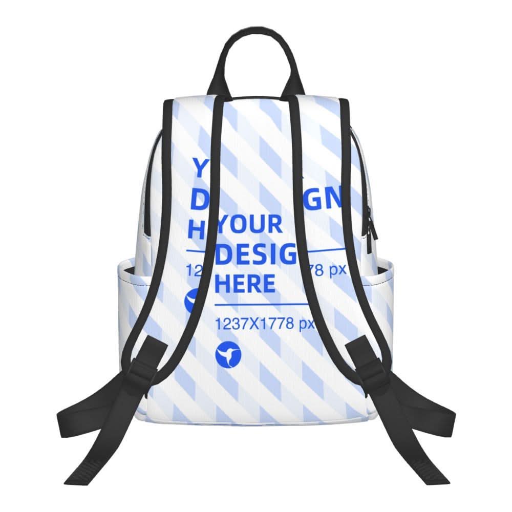 Sac à dos noir simple, léger, solide et résistant pour un style décontracté