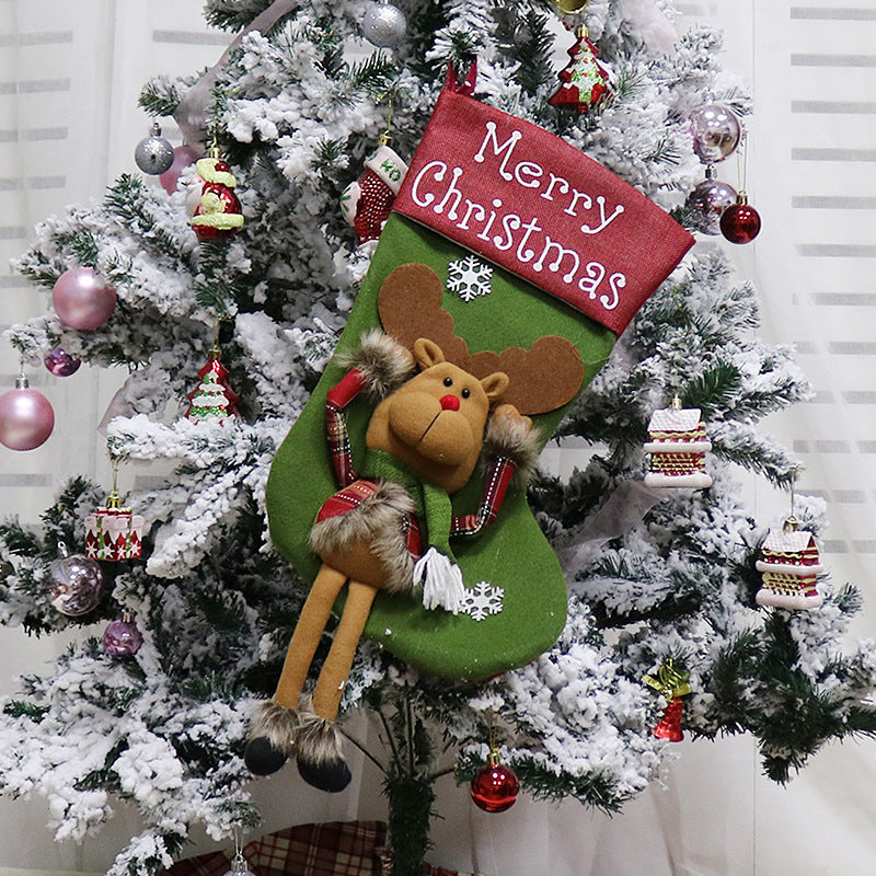 3D Plush Christmas Stockings Set – Large Hanging Holiday Socks for Tree, Fireplace & Gifts – Festive Xmas Decor Must-Have