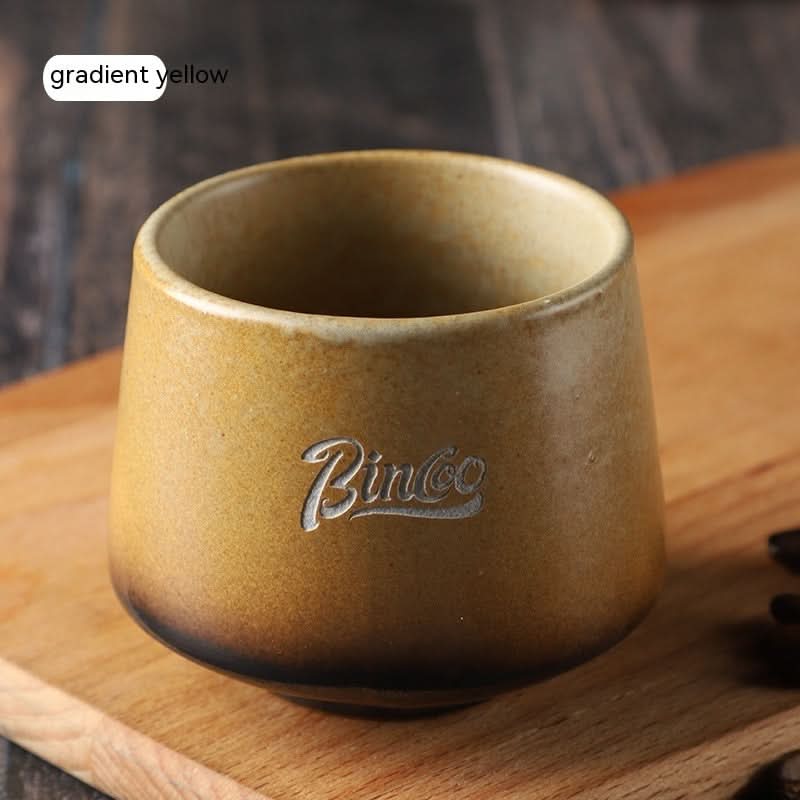 Tasse à expresso rétro en céramique – Parfaite pour votre café du matin