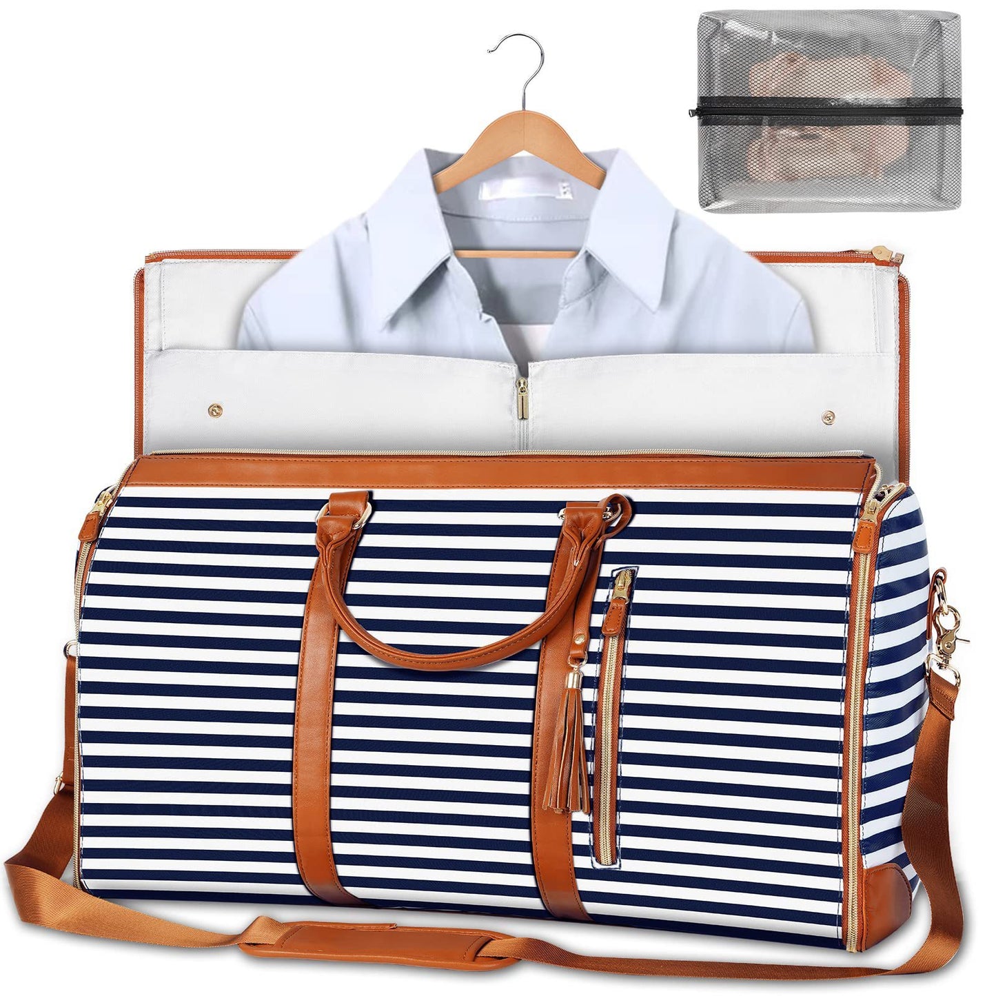 Large-Capacity Foldable Travel Duffle Bag – Waterproof Handbag & Garment Suit Tote for Clothes & Trips