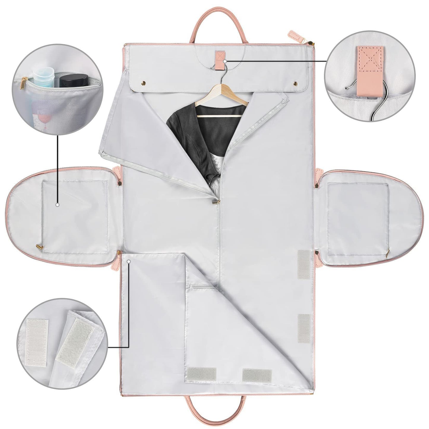 Large-Capacity Foldable Travel Duffle Bag – Waterproof Handbag & Garment Suit Tote for Clothes & Trips
