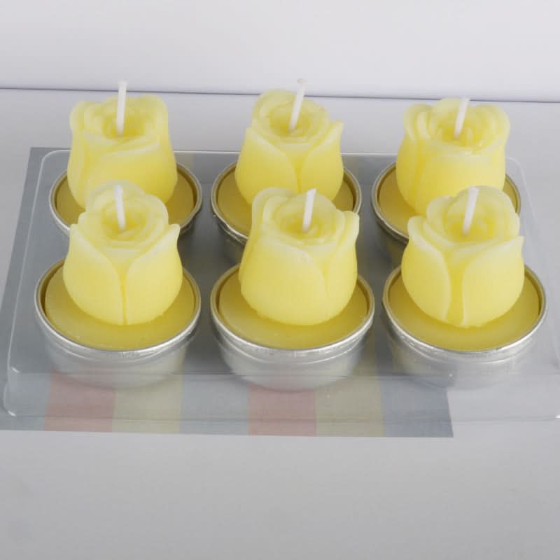 Valentinstag-Rosenkerze in Geschenkbox