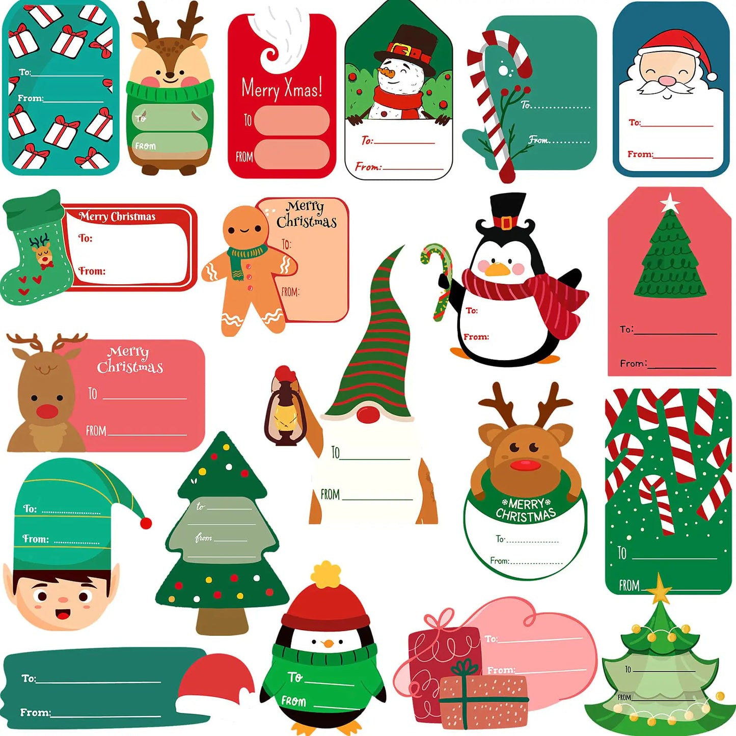 Christmas Celebration Gift Tags - 435PCS