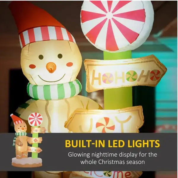 Twinkle Night Gingerbread Inflatable