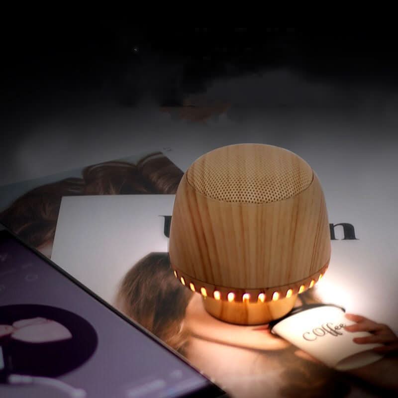 Portable Mushroom-Shaped Bluetooth Speaker with Night Light