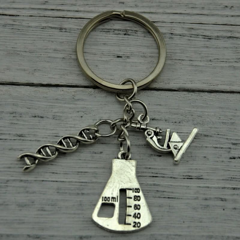 DNA Molecule Keychain – Chemistry & Science Gift