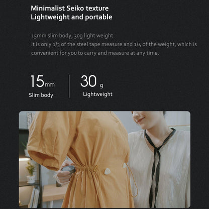 Digitales Laser-Maßband mit LCD-Display – Hochpräzises elektronisches Messlineal (HD, wiederaufladbar)