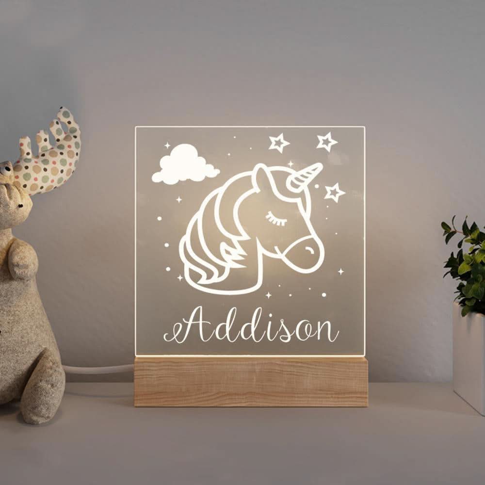 Personalized 3D USB Interior Decoration Night Light With Name