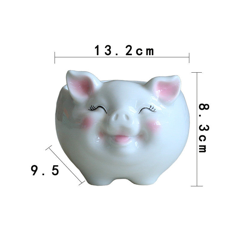 Ceramic animal flower pot size comparison