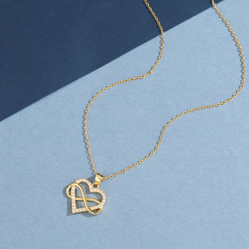 Titanium Steel Heart Necklace – Collarbone Chain, Valentine's Day Gift