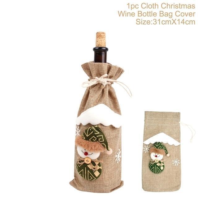 Christmas Wine Bottle Socks