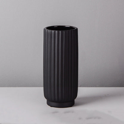 Lining Contemporary Ceramic Vase