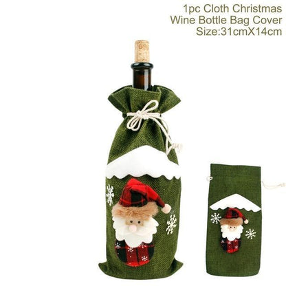 Christmas Wine Bottle Socks