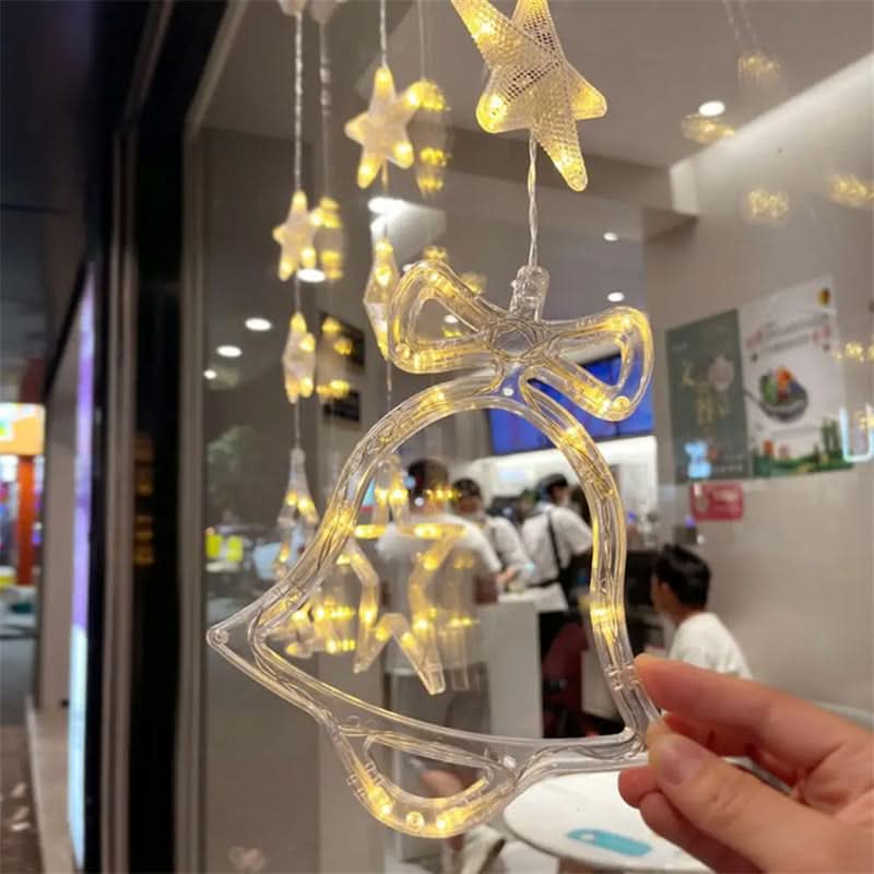 3-Pack LED Star Christmas Window Hanging Lights