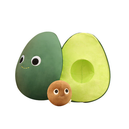 Niedliches Avocado-Plüschtier, Stofftier, Kuschelpuppe, Baby, Kinder, Mädchen, Jungen, kreatives Geburtstagsgeschenk, Sofakissen, Wohnzimmerdekoration