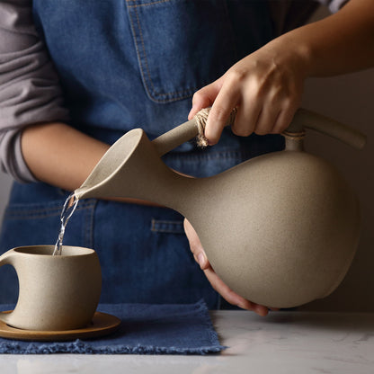 Pottery Cold Kettle Set with cups