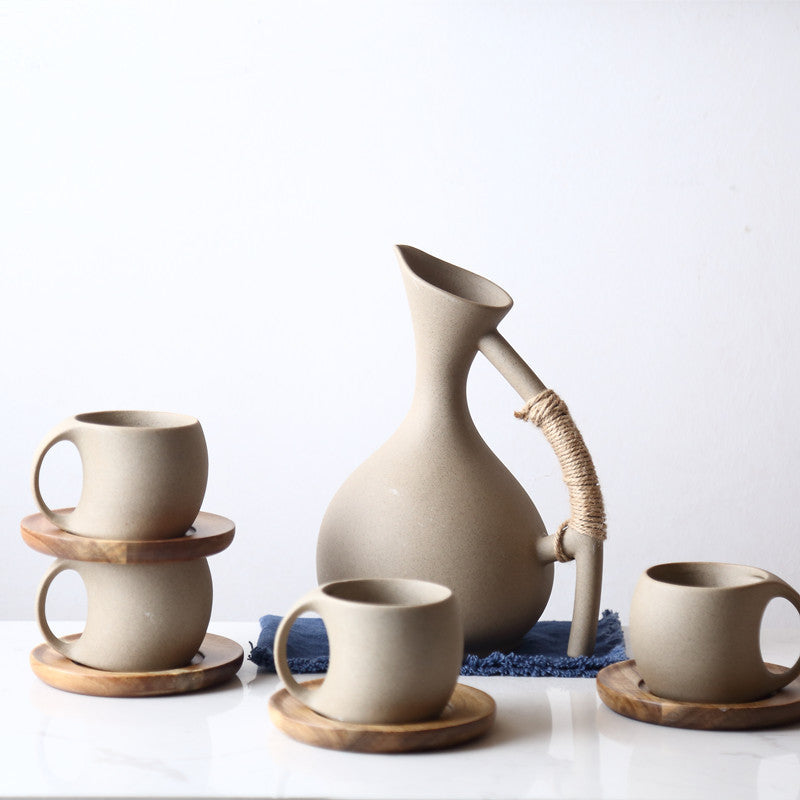 Pottery Cold Kettle Set detail