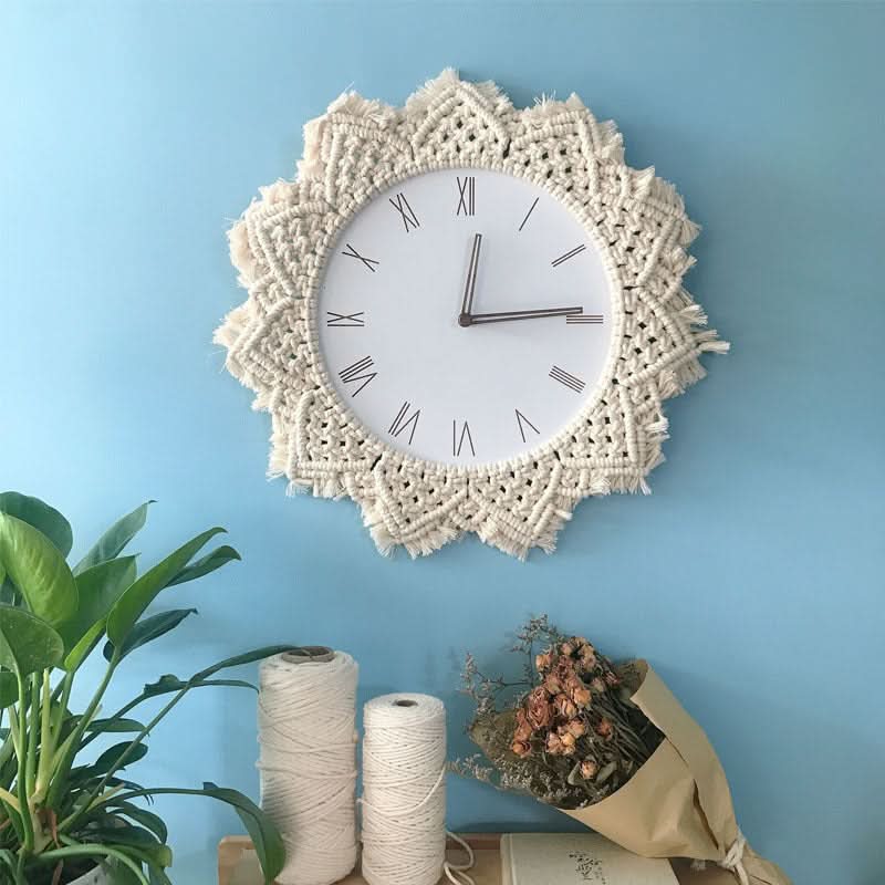 Wooden Woven Wall Clock