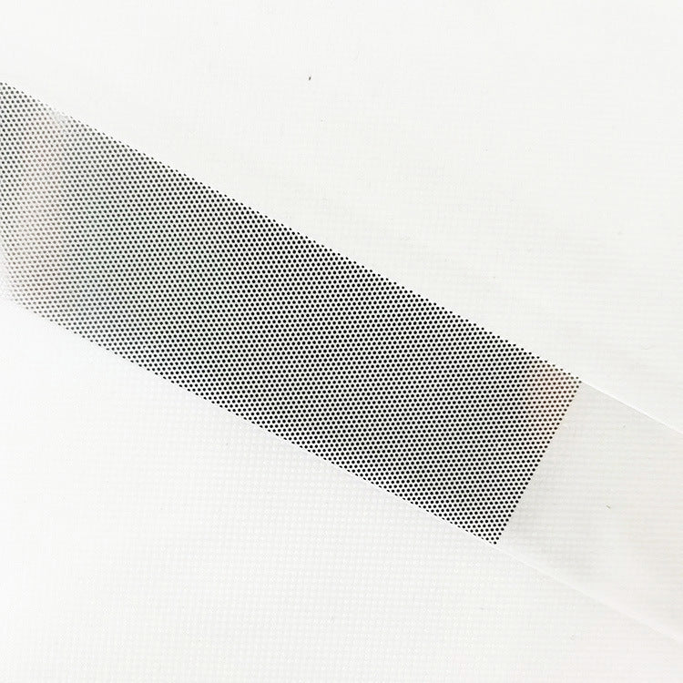 Close-up of the etched glass filing surface