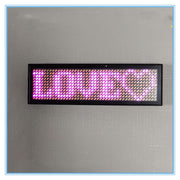 LED Scrolling Name Badge - Rechargeable Digital Display Pin