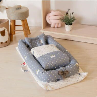 Anti-Druck-Babybett, faltbares, tragbares Babybett mit Mittelbett, Babymatratze, bionisches Reisebett