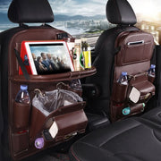 Auto-Aufbewahrungstasche aus PU-Leder, multifunktionale Sitzlehnenablage, wasserdichte Auto-Organizer-Tasche, Kfz-Innenausstattung