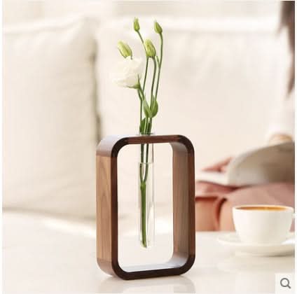 Clear Glass Flower Vase / Hydroponic Plant Grower