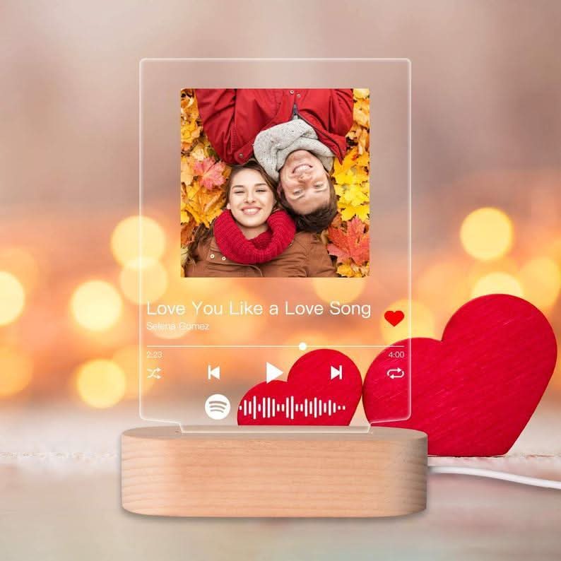 Personalized Photo Music Album Cover Night Light