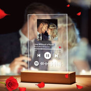 Personalized Photo Music Album Cover Night Light