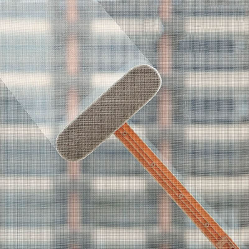 Langstielige Haushalts-Fensterreinigungsbürste für Fliegengitter
