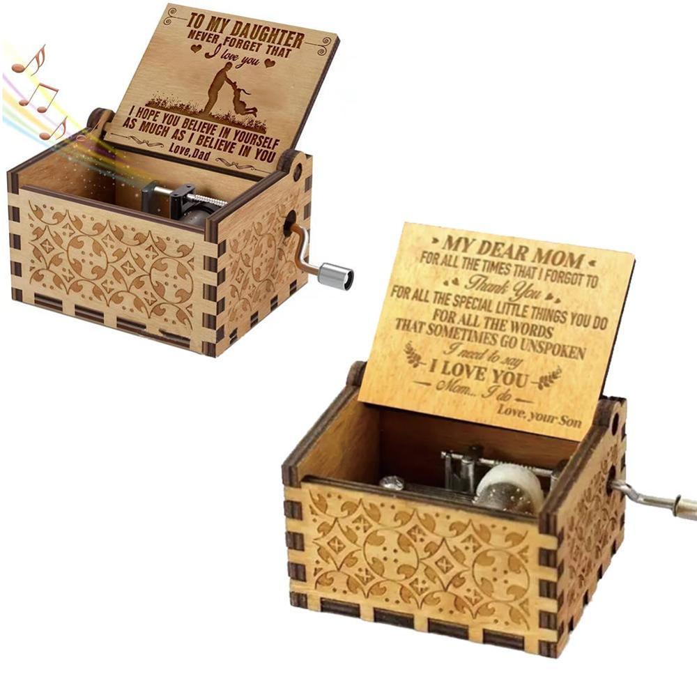 Wooden Music Box closed