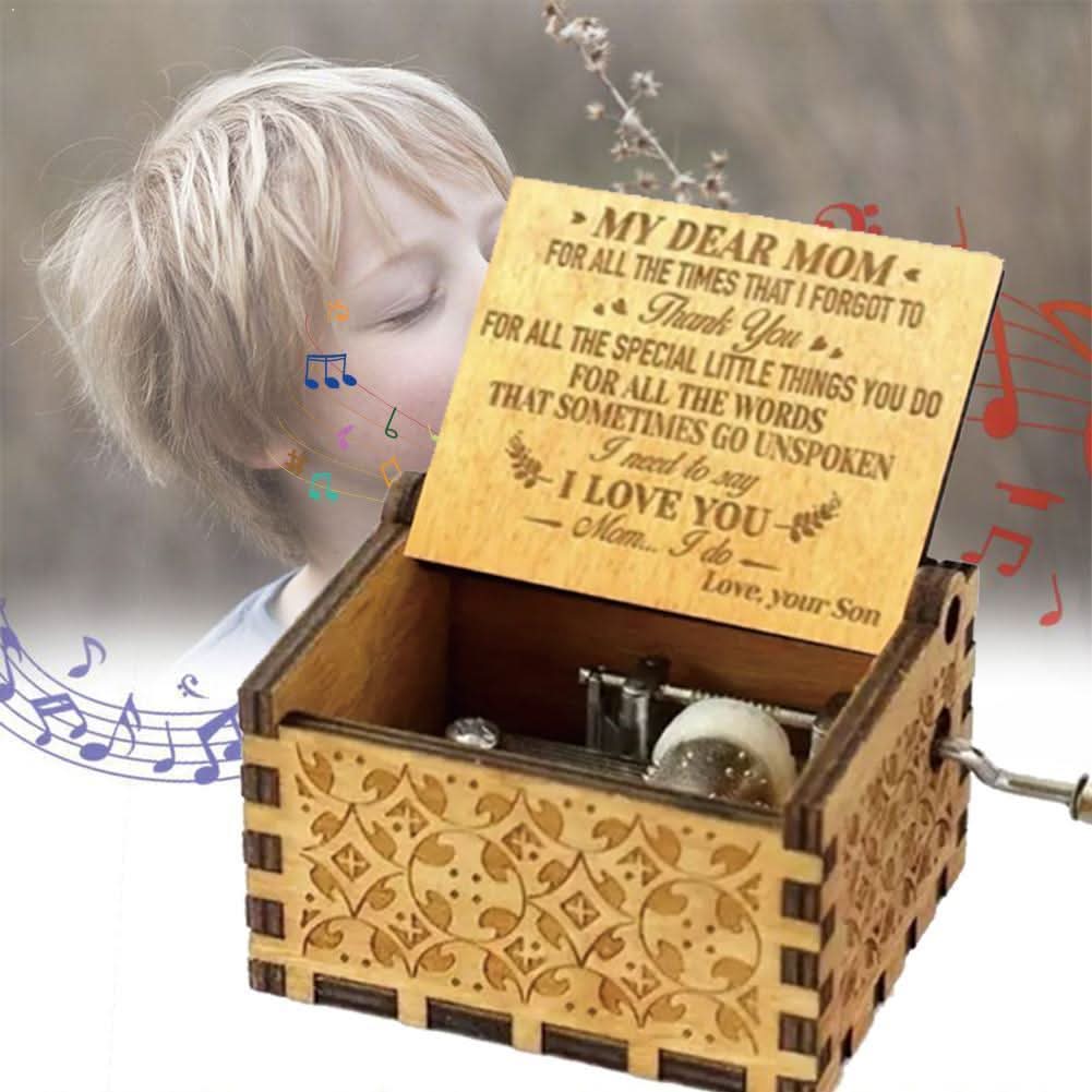 Wooden Music Box – Sunshine Design Gift for Mom & Dad