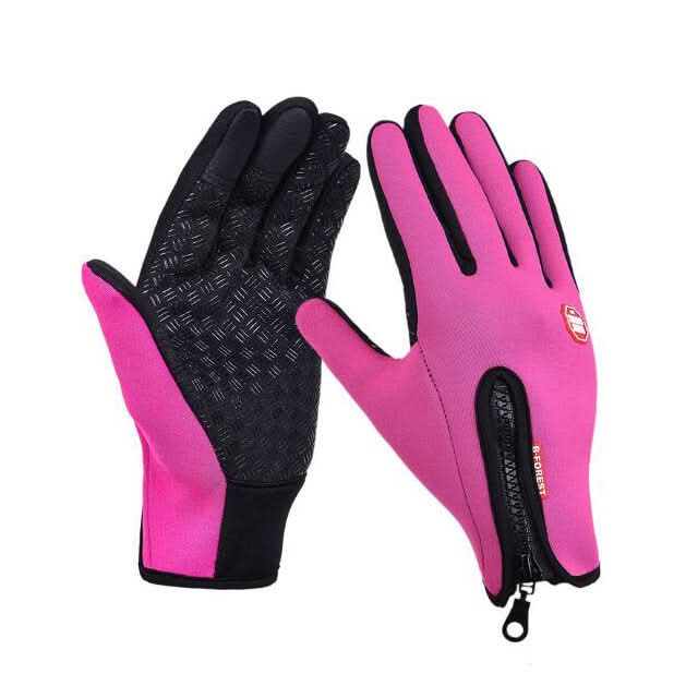 Gants d'hiver tactiles pour la moto, imperméables et doublés polaire, compatibles avec écrans tactiles et adaptés au sport.