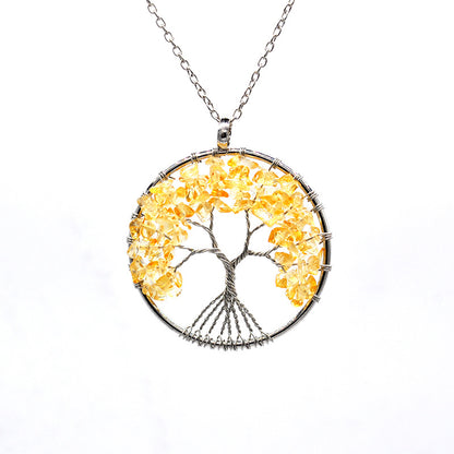 Tree of Life pendant necklace, worn view