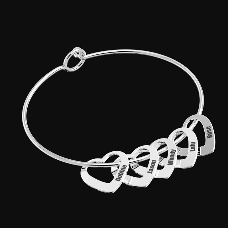 Love Bracelet Peach Heart detail